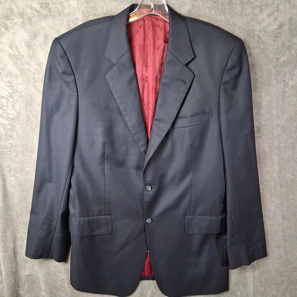 Ermenegildo Zegna Blazer 42L Wool Suit Jacket Sport Coat 2 Button Double Vented